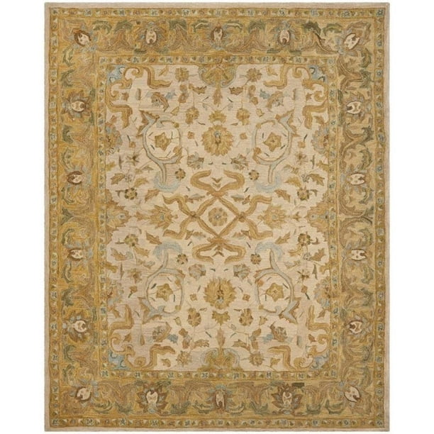 5' x 8' Safavieh Anatolia Collection AN576B Handmade Traditional Oriental Premium Wool Area Rug Ivory Brown 5' x 8' Safavieh Anatolia Collection AN576B Handmade Traditional Oriental Premium Wool Area Rug Ivory Brown